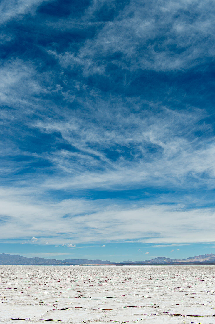 Salinas Grandes a salt pan in the Andes Mountains - is situated on an altitude of 3.450 meters on the border of the provinces of Salta and Jujuy, Argentina.