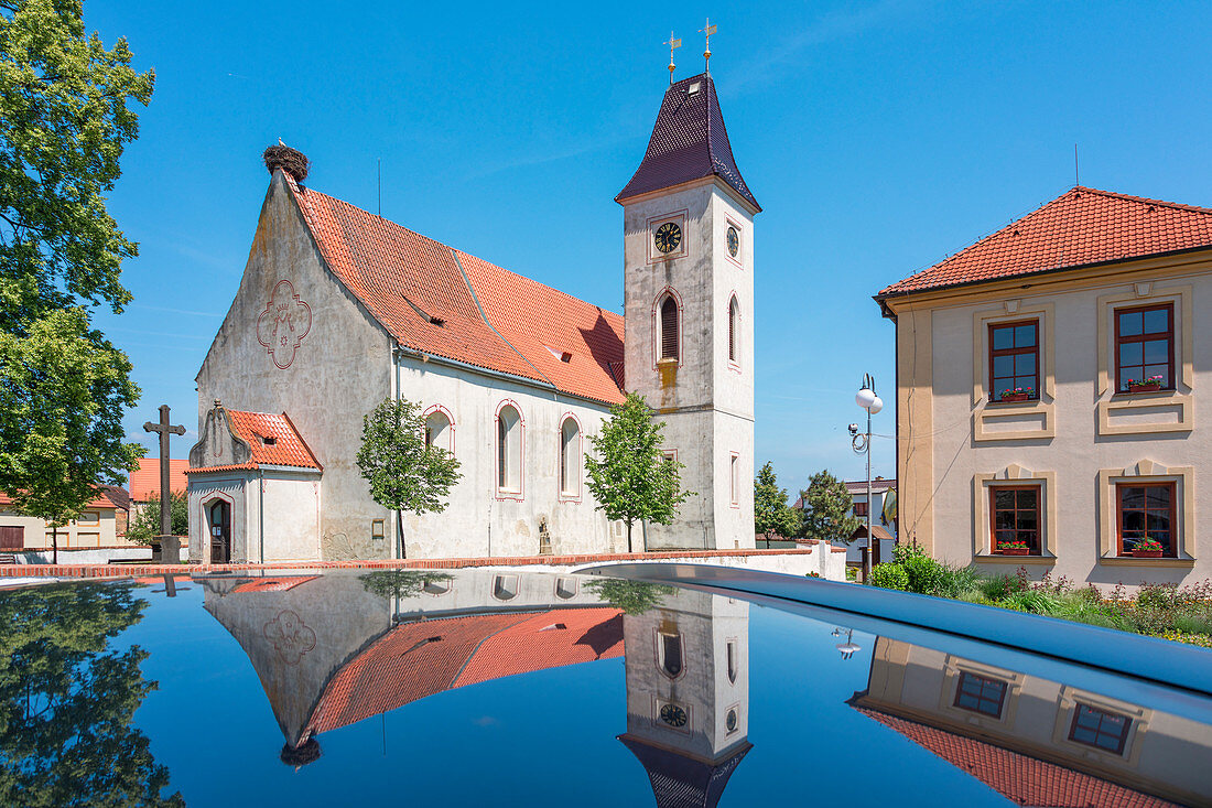 Kirche Mariä Himmelfahrt, Dubné, Bezirk České Budějovice, Südböhmen, Tschechische Republik