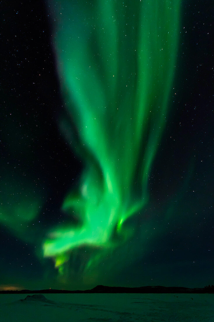 Nordlichter (Auora Borealis), Inari-See, Lappland, Finnland