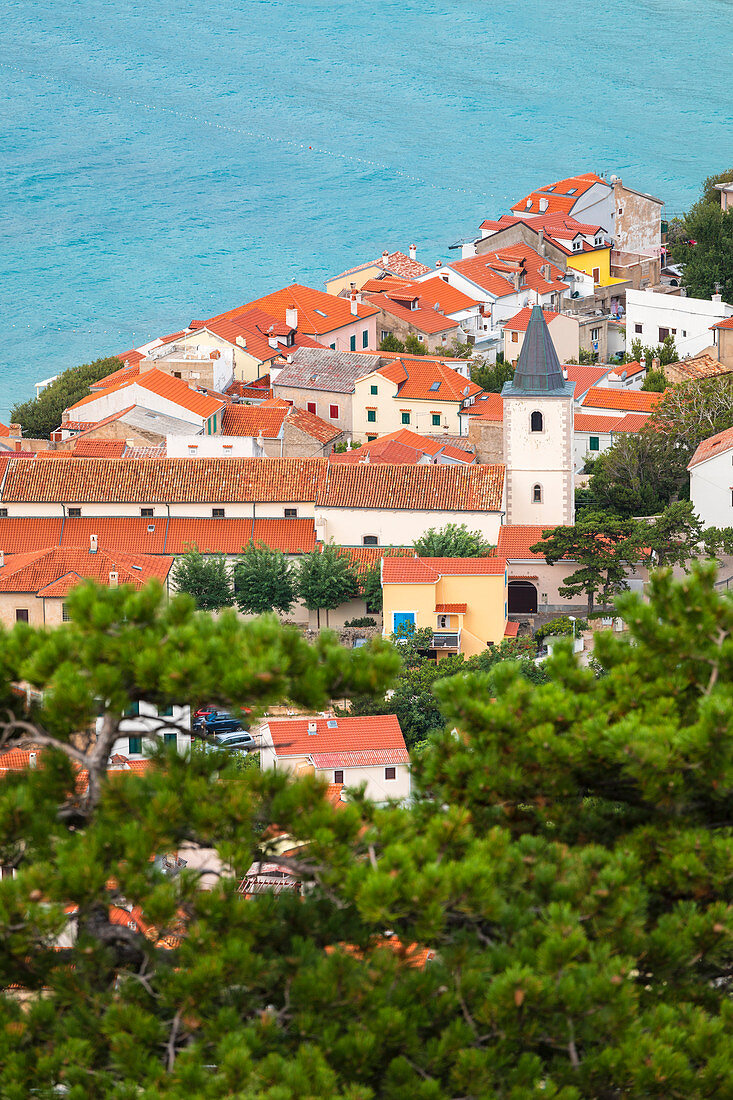 Baska, island of Krk, Kvarner bay, Adriatic coast, Croatia