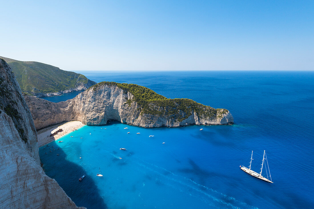 Schiffbruch auf Navagio Bay, Nord-Zakynthos, Ionische Inseln, Griechenland