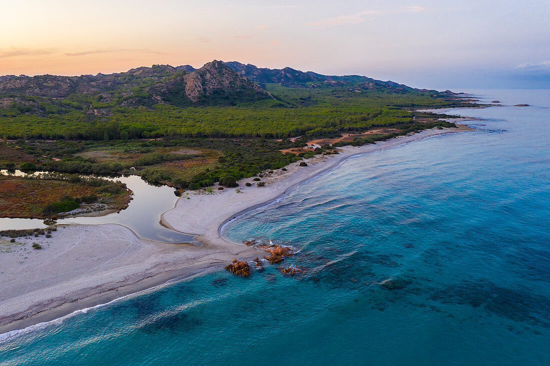 Berchida Beach in Siniscola, Nuoro, Sardinien, Italien