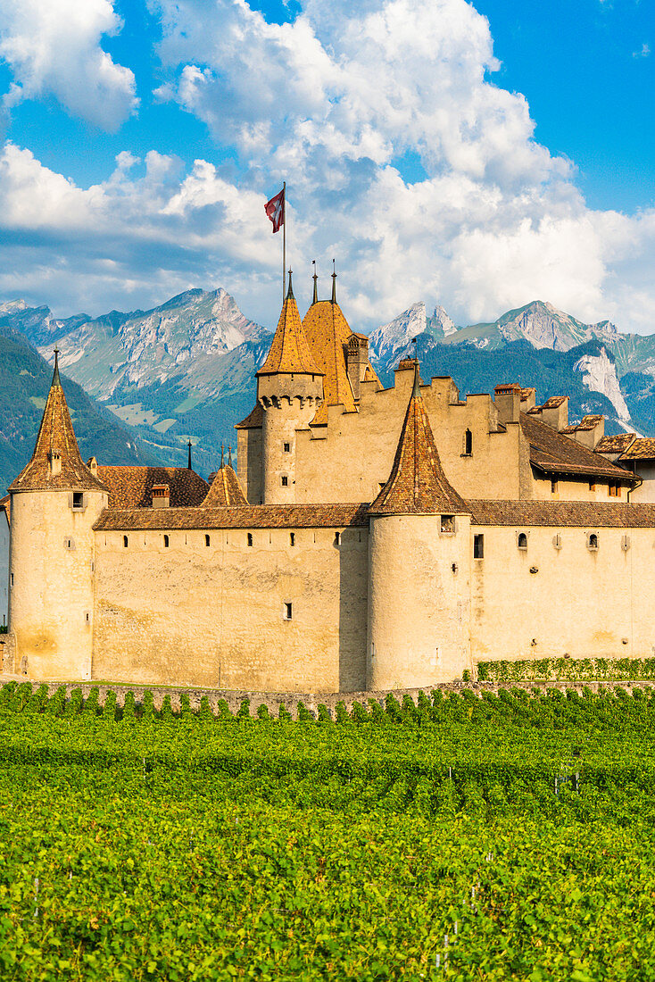 Aigle Castle, Kanton Waadt, Schweiz