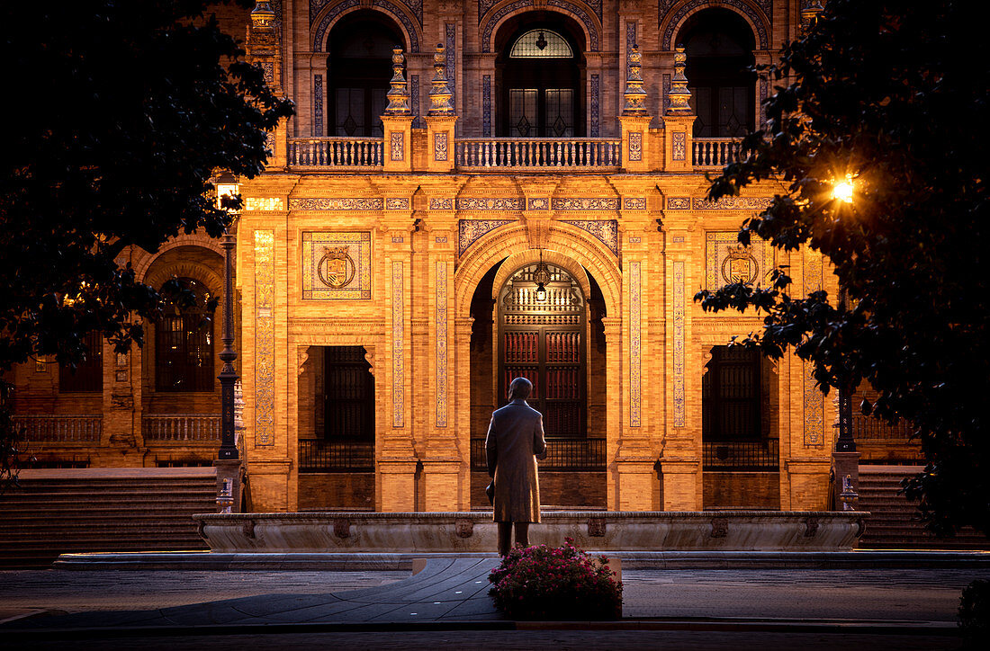 Plaza de Espana, Sevilla, Andalusien, Spanien