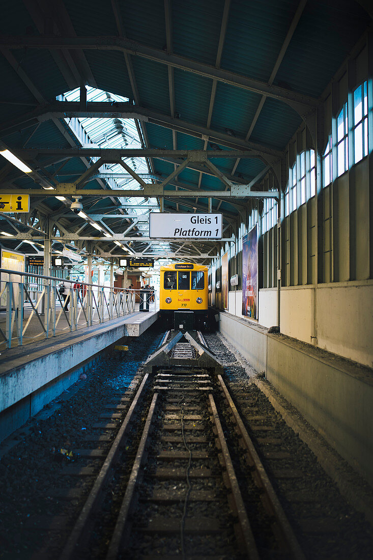 Warschauer Strasse station near Oberbaumbrucke, East Berlin, Berlin, Germany