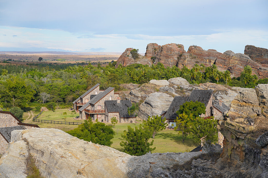 Jardin du Roy Hotel, Isalo-Nationalpark, Provinz Fianarantsoa, Region Ihorombe, Süd-Madagaskar, Afrika