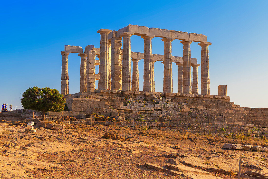 Tempel von Poseidon, Kap Sounion, Attika, Griechenland, Europa