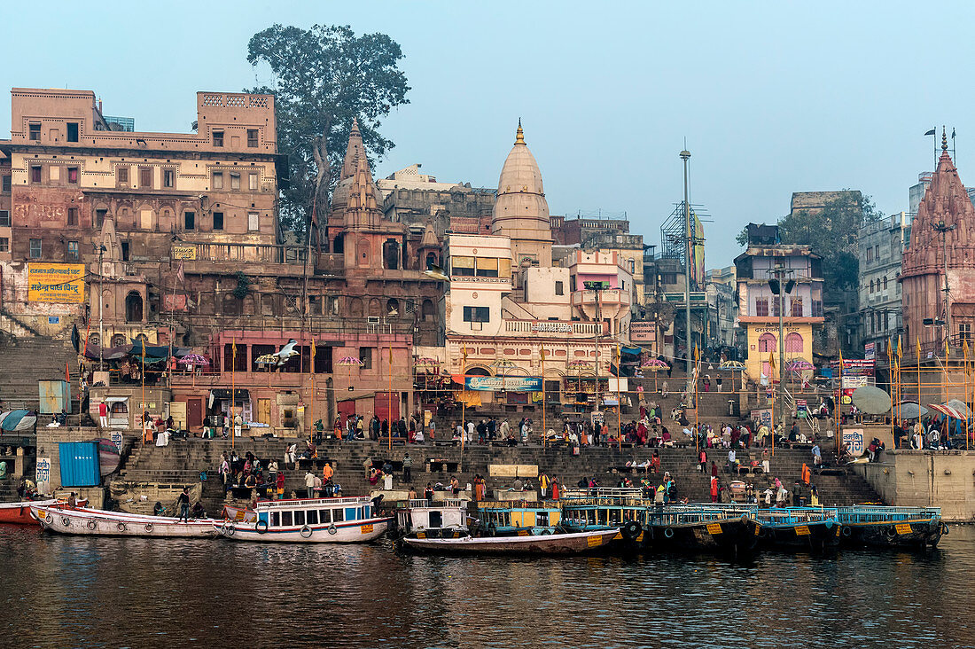 Dashashwamedh Ghat, Varanasi, Uttar Pradesh, Indien, Asien