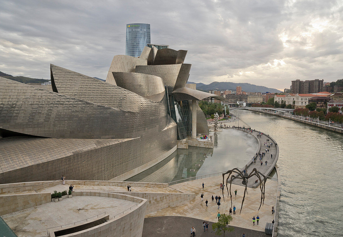 Guggenheim Museum in Bilbao, Vizcaya, Basque Country, Euskadi, Spain, Europe
