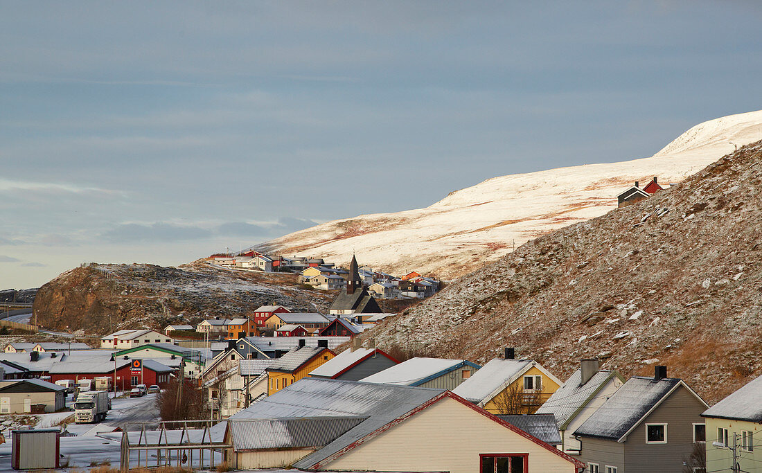 Havöysund, Insel Havöya, Provinz Finnmark, Vest-Finnmark, Norwegen, Europa