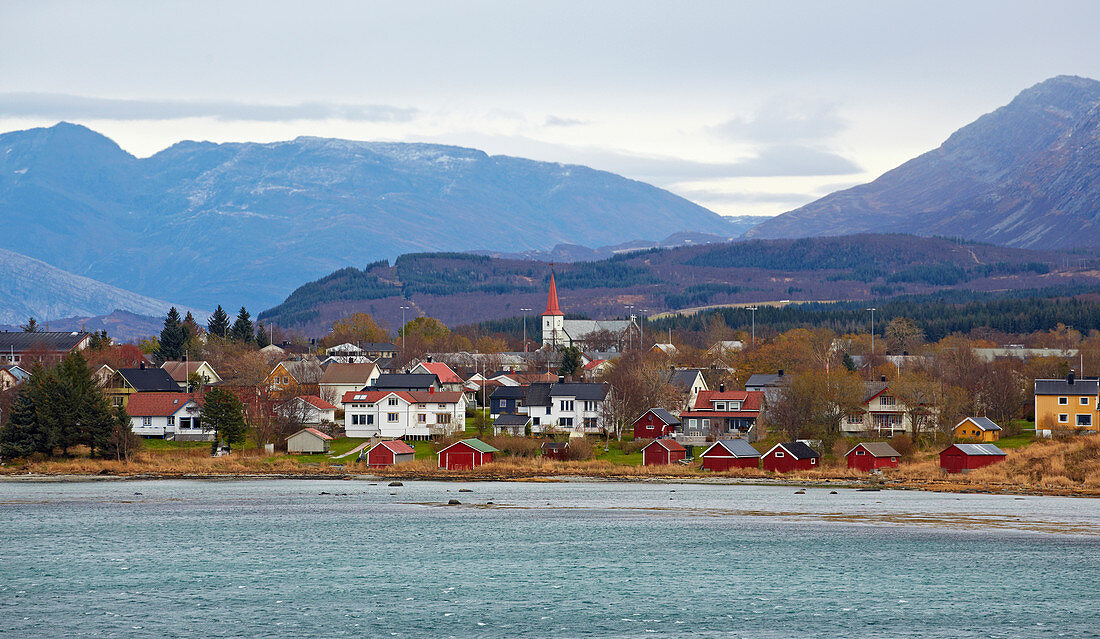 Ortschaft Nesna, Provinz Nordland, Nordland, Norwegen, Europa