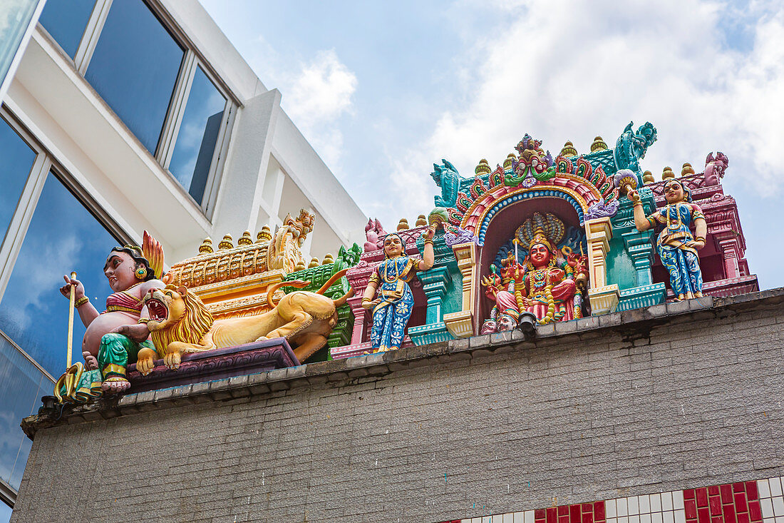 Sri Veeramakaliamman Temple in Little India, Singapur, Asien