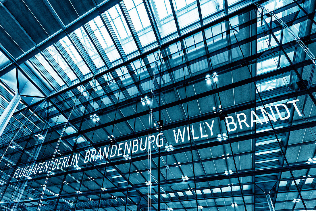 Berlin Brandenburg Airport BER. Willy Brandt, Terminal 1, Schönefeld, Berlin, Germany