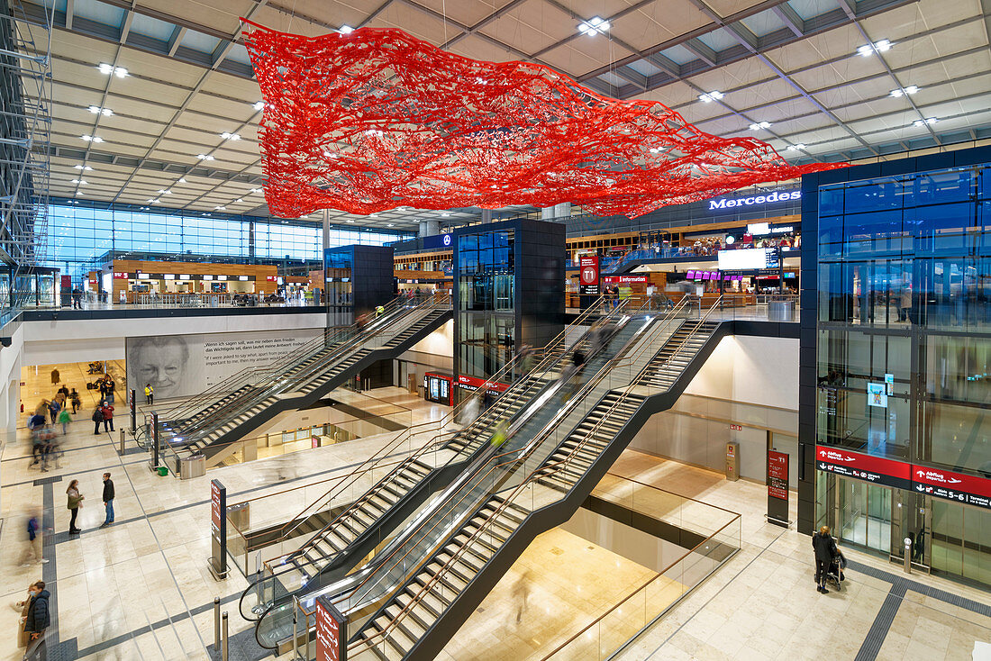 Berlin Brandenburg Airport BER. Willy Brandt, Terminal 1, Schönefeld, Berlin, Germany