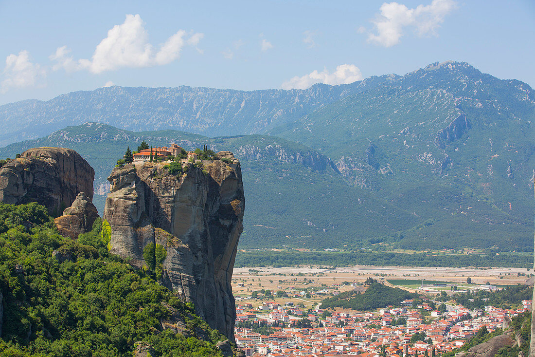 Heiliges Kloster der Heiligen Dreifaltigkeit, Meteora, UNESCO-Weltkulturerbe, Thessalien, Griechenland, Europa