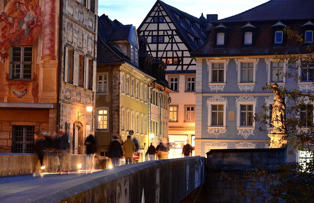 at the old town hall, Bamberg, Upper Franconia, Bavaria, Germany