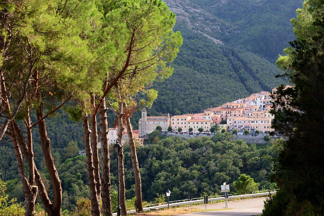 Marciana Alta unter dem Monte Capanne, West-Elba, Toskana, Italien