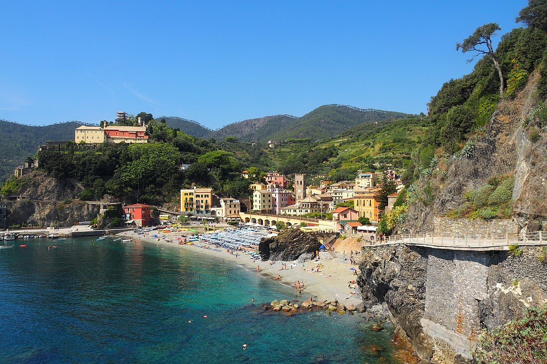 Monterosso al Mare, Cinque Terre, east coast of Liguria, Italy