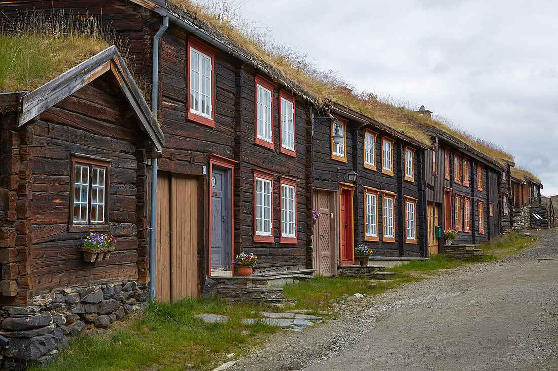 Sleggveien in the mining town of Roeros, UNESCO World Heritage, Soer-Troendelag, Norway, Europe