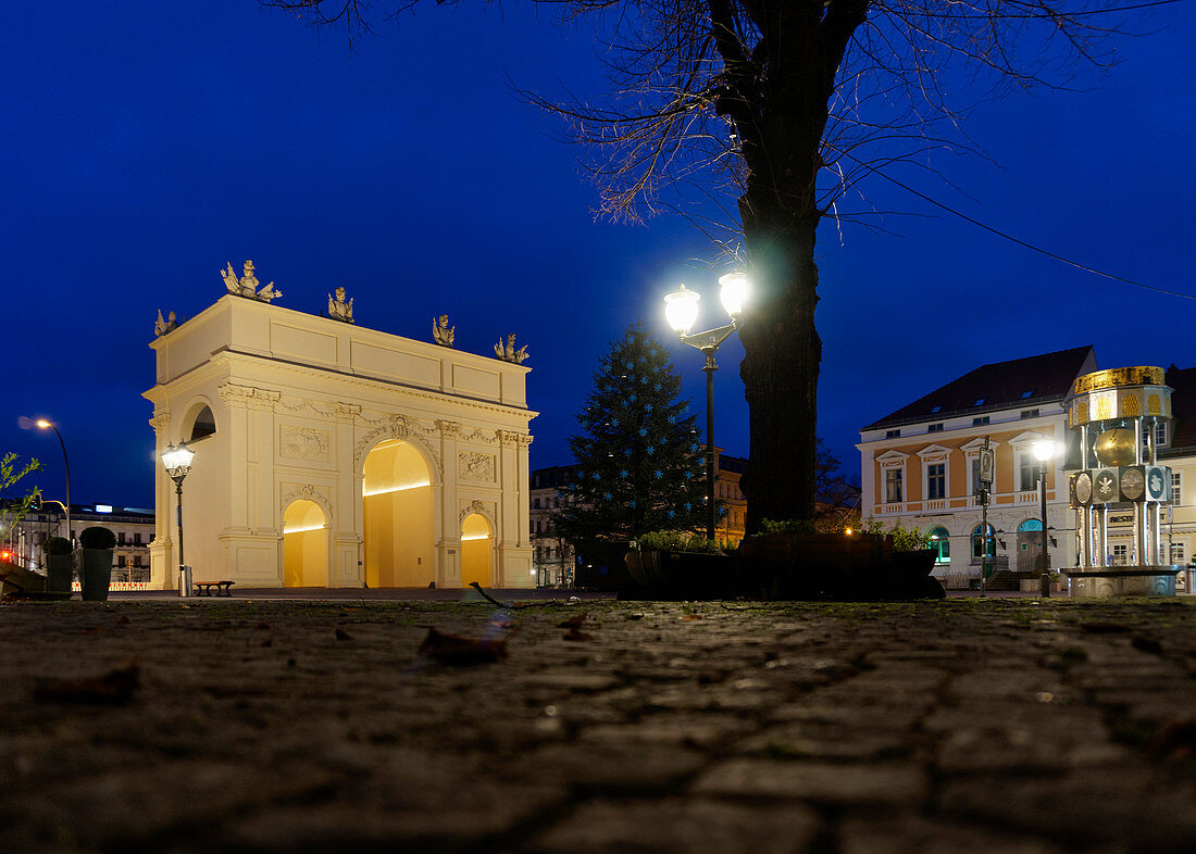 Square at the Brandenburg Gate, Potsdam, State of Brandenburg, Germany