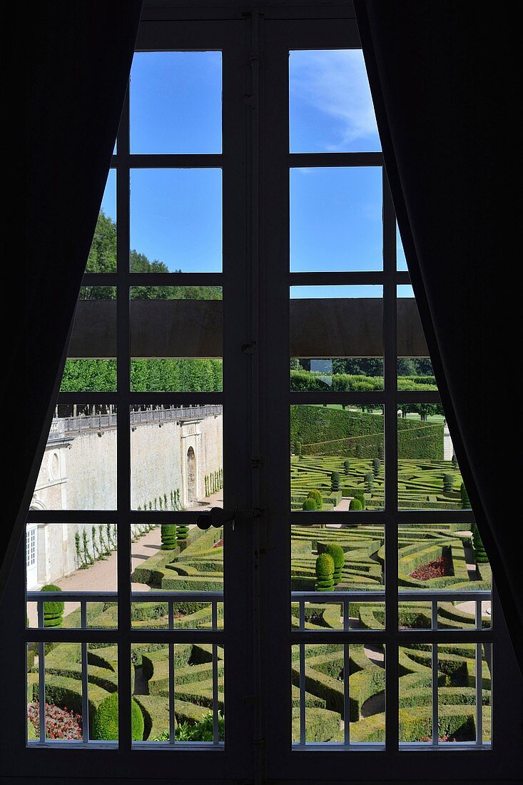 Frankreich, Indre et Loire, Val de Loire, von der UNESCO zum Weltkulturerbe erklärt, Schloss Villandry (16. Jahrhundert)
