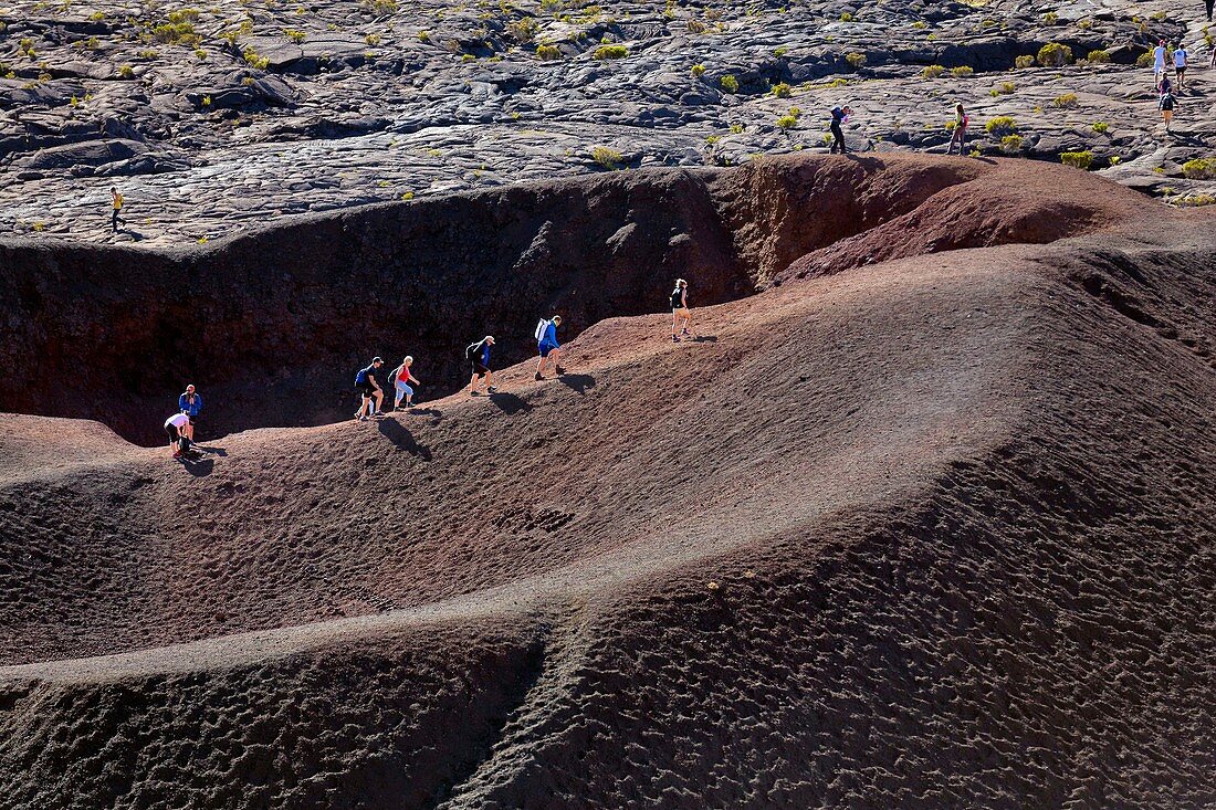 Frankreich, Insel Reunion, Nationalpark Reunion, von der UNESCO zum Weltkulturerbe erklärt, Vulkan Piton de la Fournaise, Krater Formica Leo