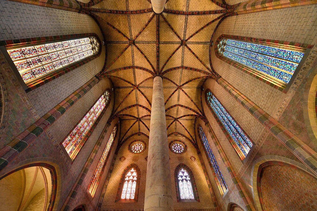Frankreich, Haute Garonne, Toulouse, Jakobinerkloster, Kirche, Kirchenschiffdecke