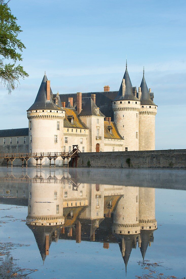 France, Loiret, Loire valley listed as World Heritage by UNESCO, Sully sur Loire, 14th and 17th century castle (compulsory mention : chateau de Sully sur Loire, Loiret department property)