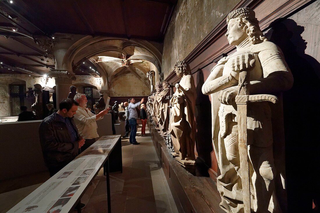 Frankreich, Bas Rhin, Straßburg, Altstadt, die von der UNESCO zum Weltkulturerbe erklärt wurde, Musee de l'Oeuvre Notre Dame (Frauenhausmuseum), Zimmer der Stonecutters Lodge