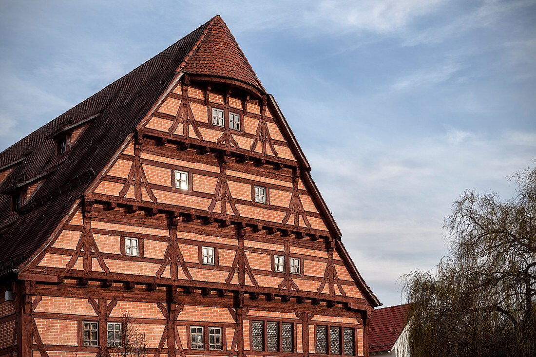 Fachwerkhaus Heilig Geist Spital, Ehingen, Donau, Alb-Donau Kreis, Baden-Württemberg, Deutschland