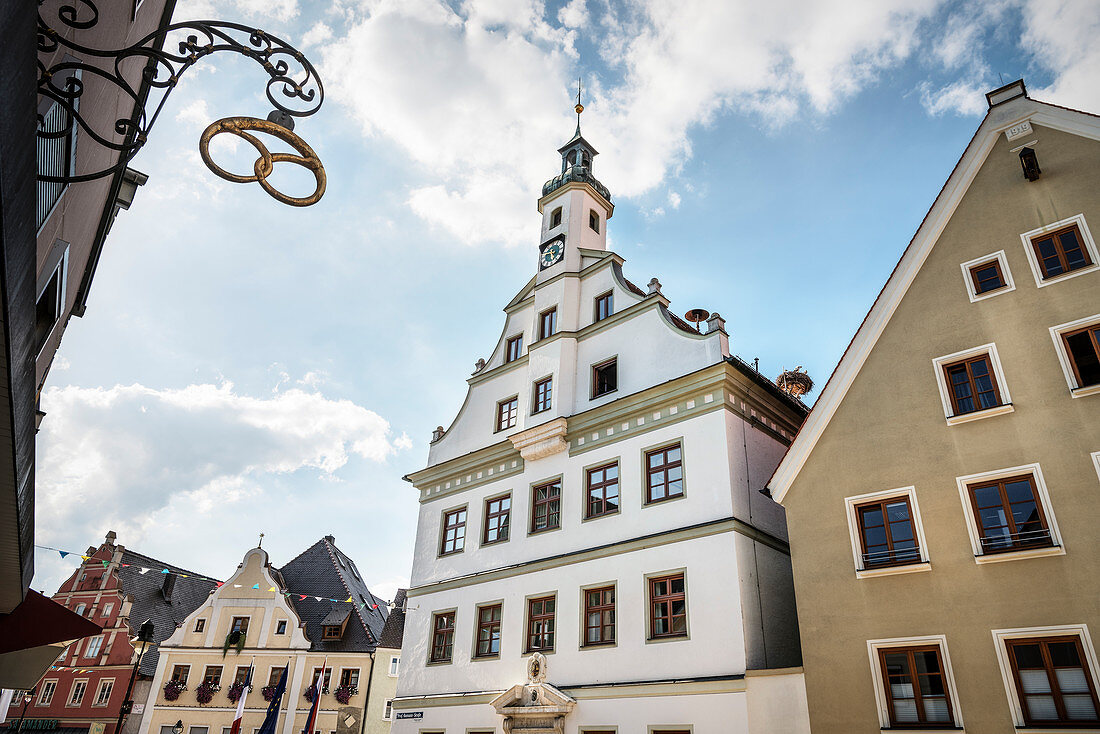 Town hall of Gundelfingen an der Donau, Dillingen district, Bavaria, Germany