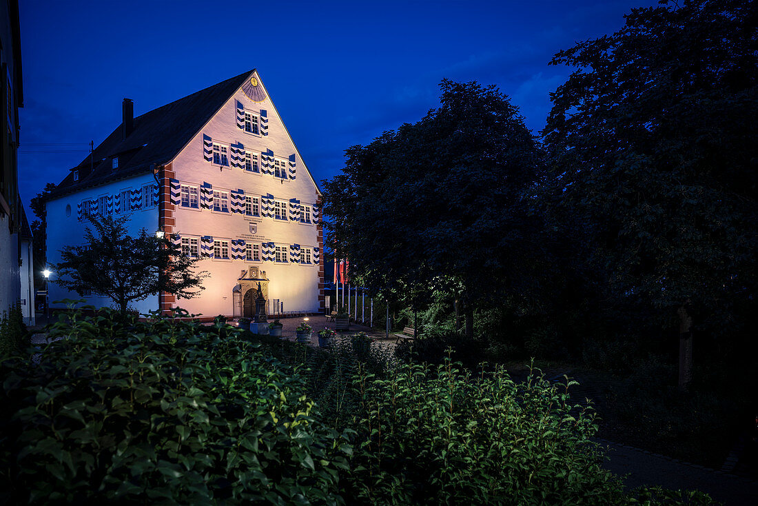 Rathaus in Möhringen bei Tuttlingen, Baden-Württemberg, Donau, Deutschland