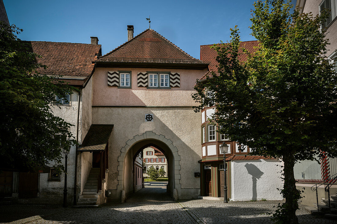 western city gate in Mühlheim an der Donau, Baden-Württemberg, Germany