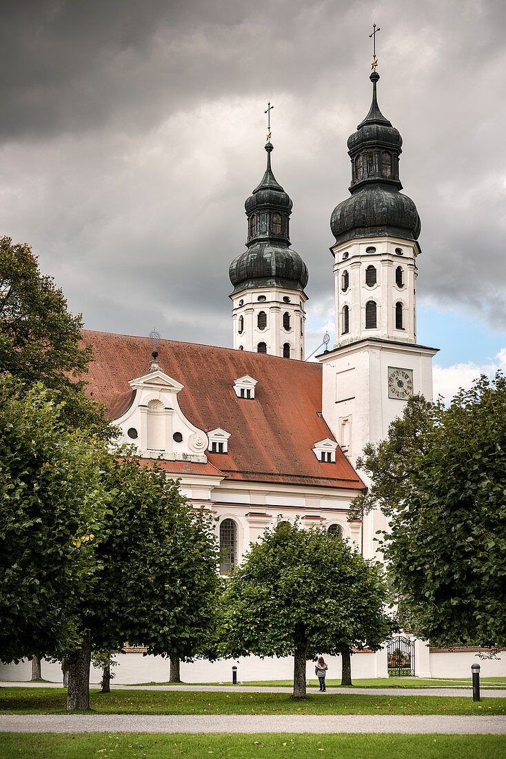 Monastery church in the monastery Obermarchtal, municipality near Ehingen, Alb-Donau district, Baden-Württemberg, Danube, Germany