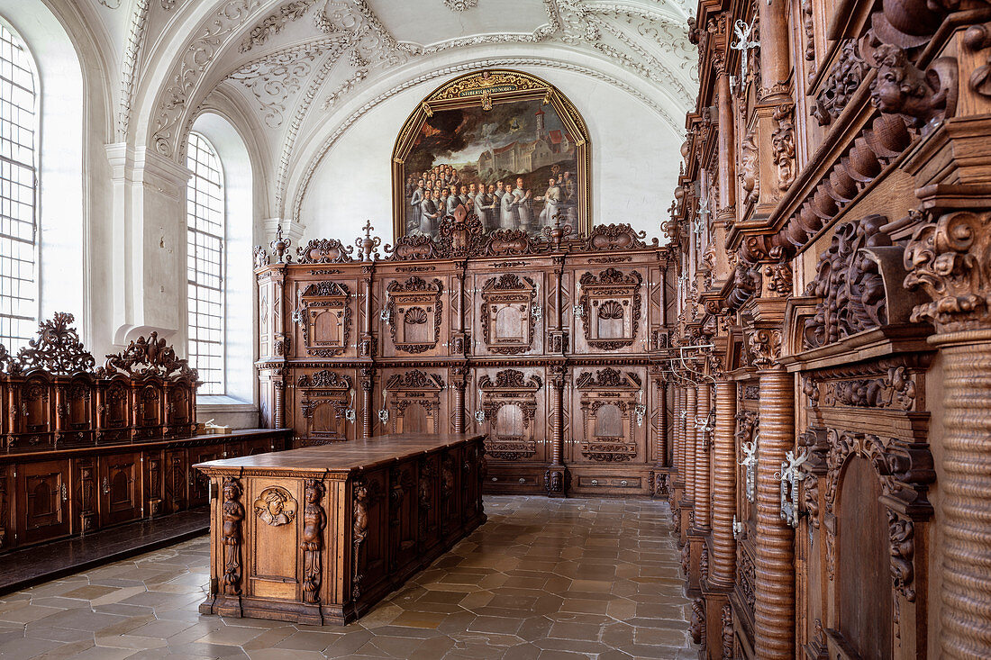 Alte Sakristei im Kloster Obermarchtal, Gemeinde bei Ehingen, Alb-Donau Kreis, Baden-Württemberg, Donau, Deutschland