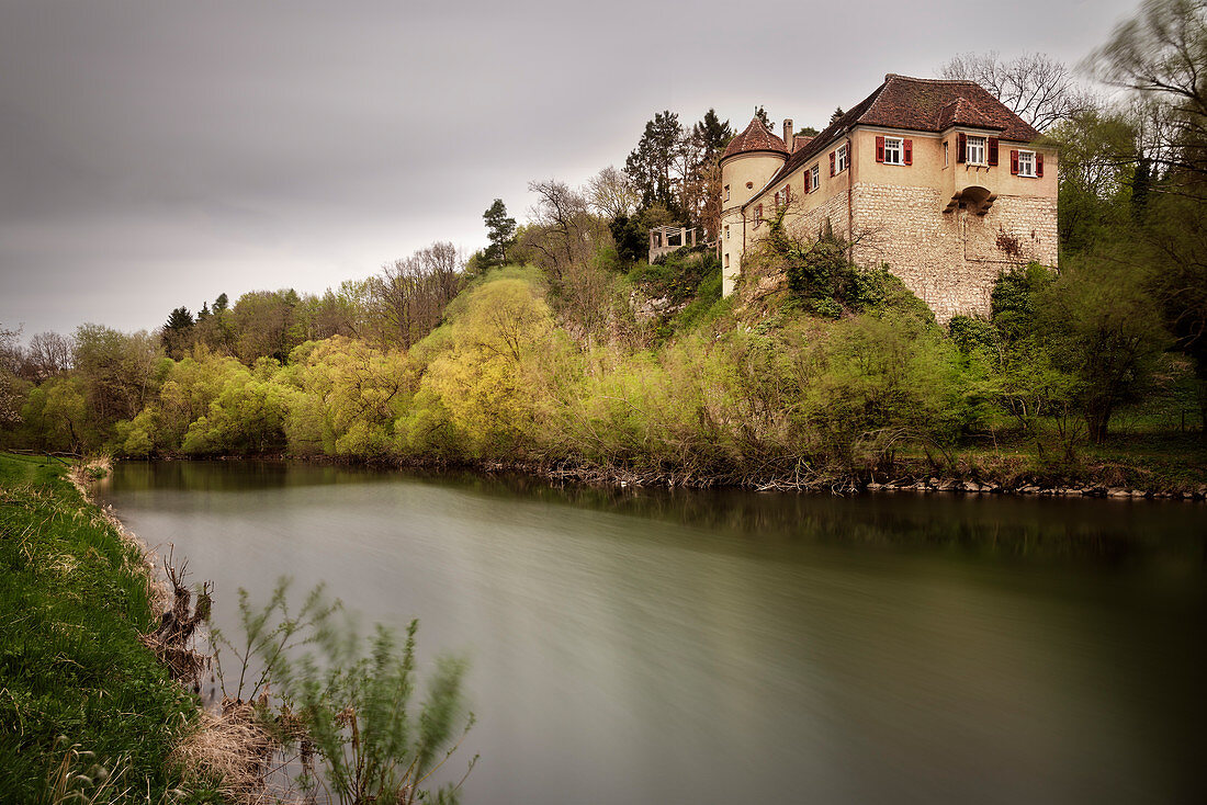 Bartelstein Castle on the Danube, Scheer near Sigmaringen, Baden-Württemberg, Germany