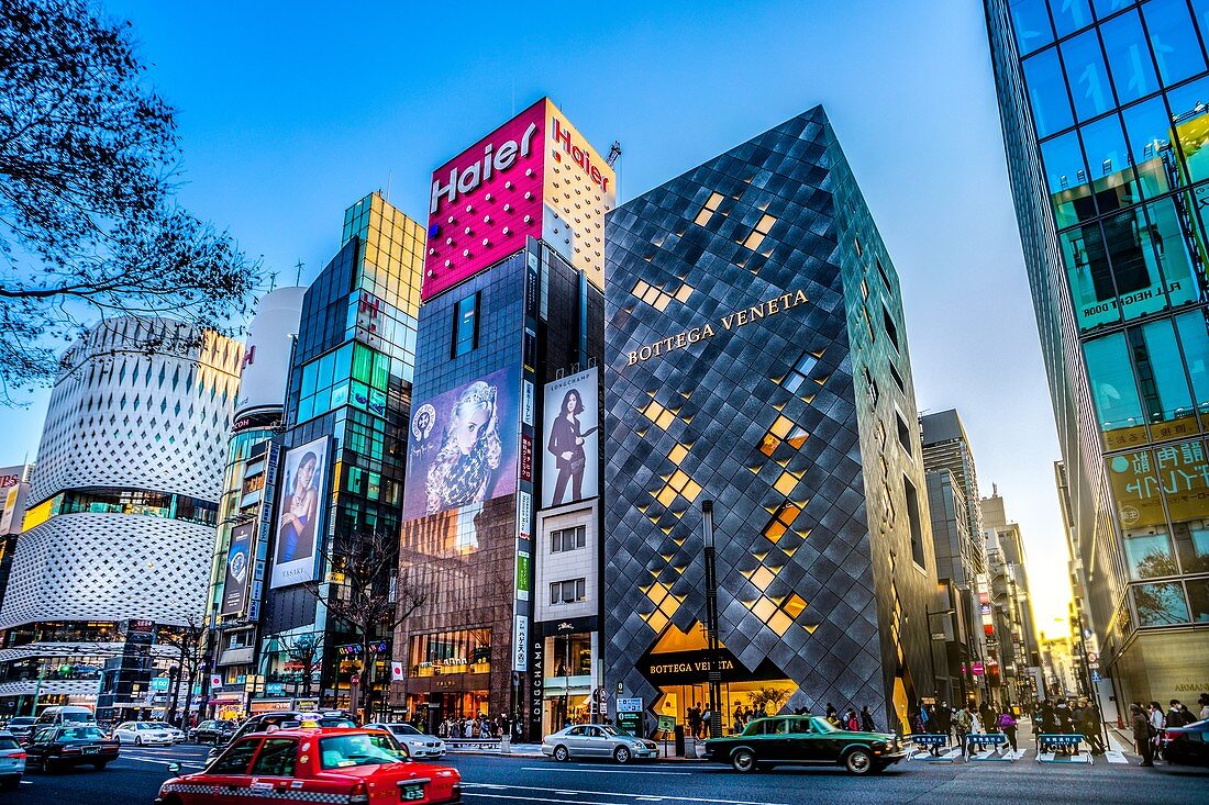 Japan, Tokyo City, Ginza District, Harumi Avenue