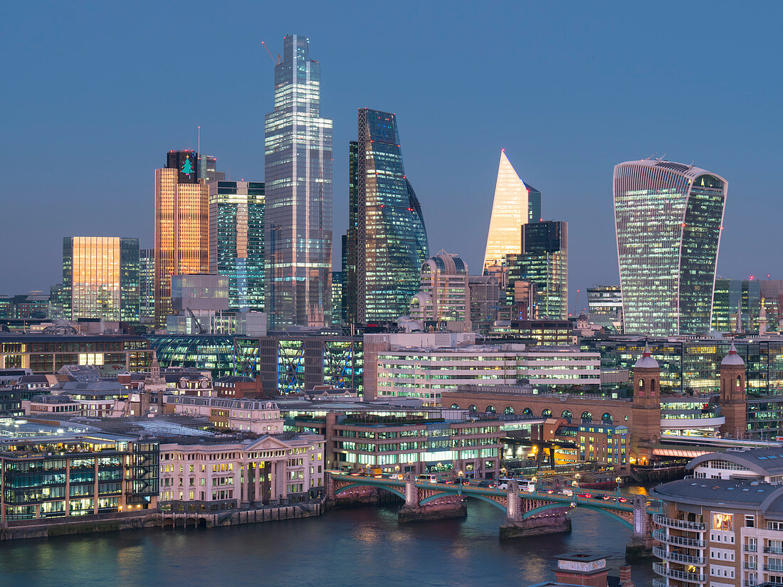 City of London, Square Mile, image shows completed 22 Bishopsgate tower, London, England, United Kingdom, Europe