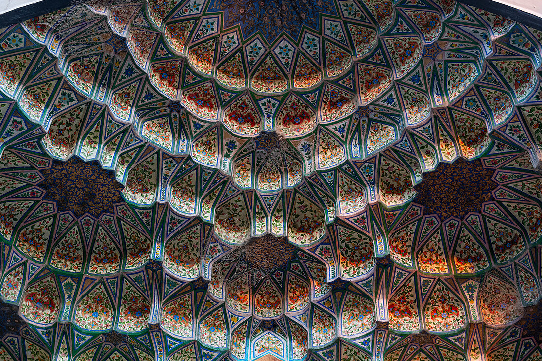 Schöne Kunstwerke im Ahmad Shah Durrani Mausoleum, Kandahar, Afghanistan, Asien