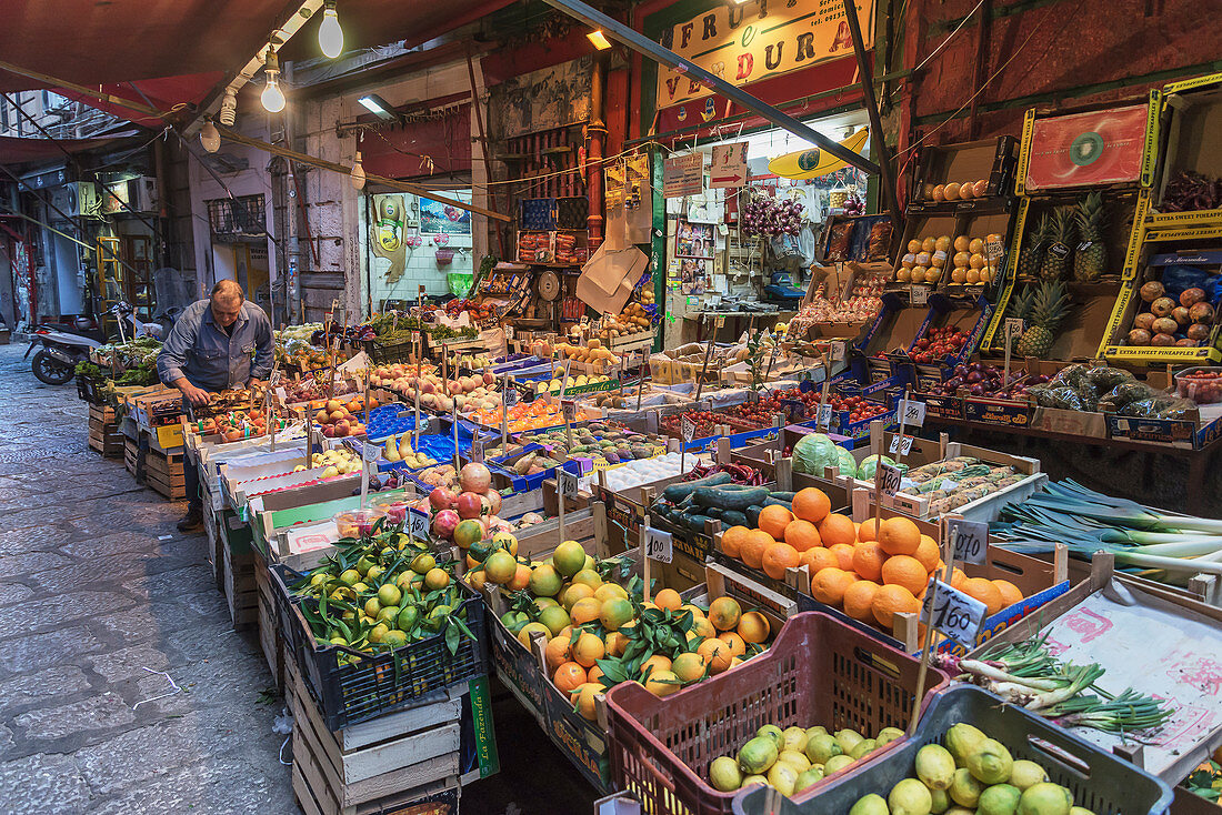 Vucciria Markt, Palermo, Sizilien, Italien, Europa