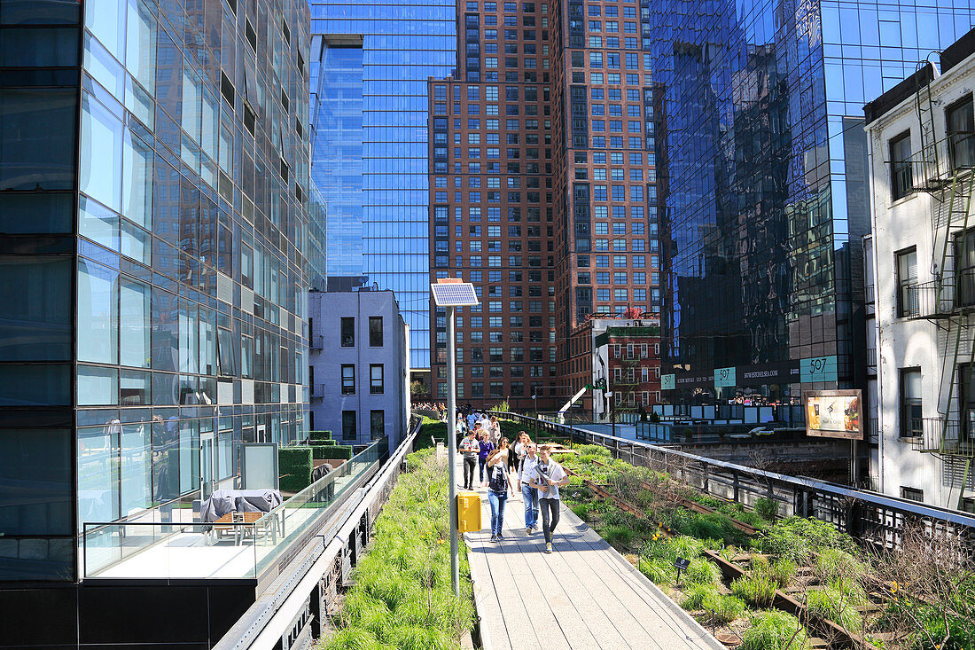 High Line Park, Manhattan, New York, New York, Vereinigte Staaten von Amerika, Nordamerika