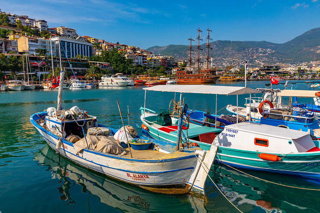 Alanya Hafen, Alanya, Provinz Antalya, Türkei, Kleinasien, Eurasien