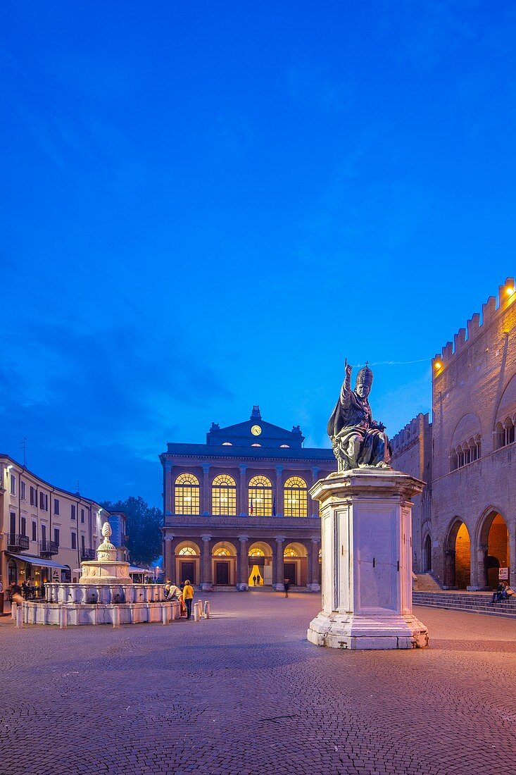 Piazza Cavour, Rimini, Emilia Romagna, Italien, Europa