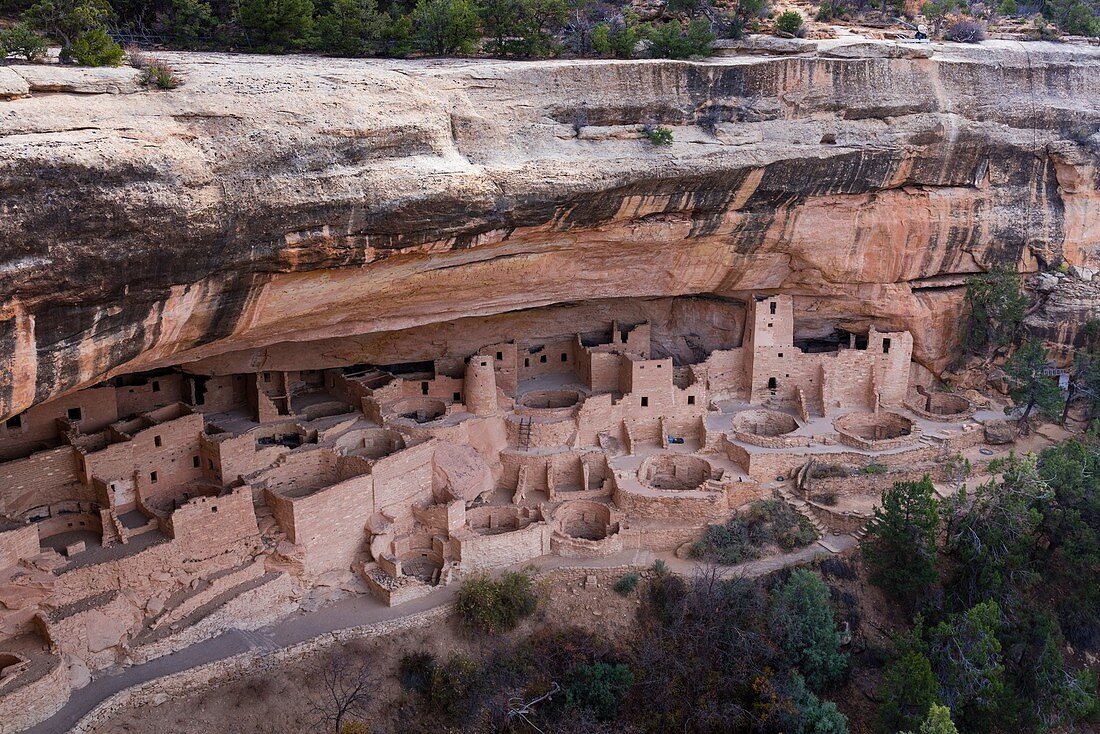 Cliff Palace, Mesa Verde National Park, Unesco World Heritage Site, Colorado, Usa, America