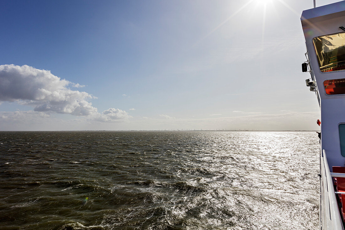 Ferry to Norderney, North Sea, East Frisia, Lower Saxony, Germany