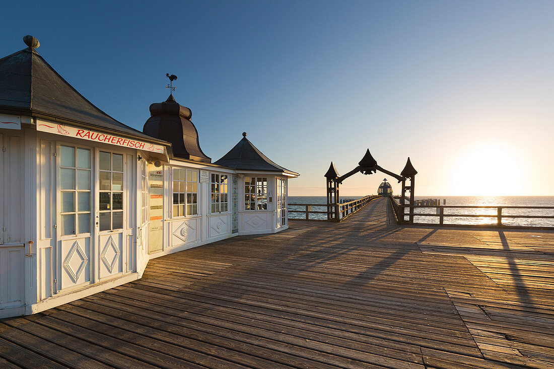 Pier, Sellin, Ruegen, Baltic Sea, Mecklenburg-Western Pomerania, Germany