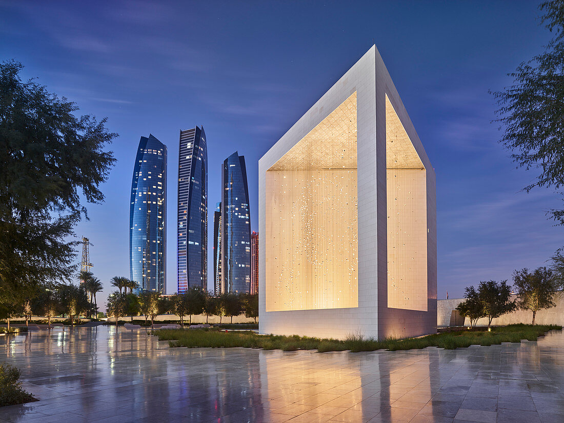 Sheikh Zayed Founder's Memorial, Etihad Towers, Abu Dhabi, United Arab Emirates