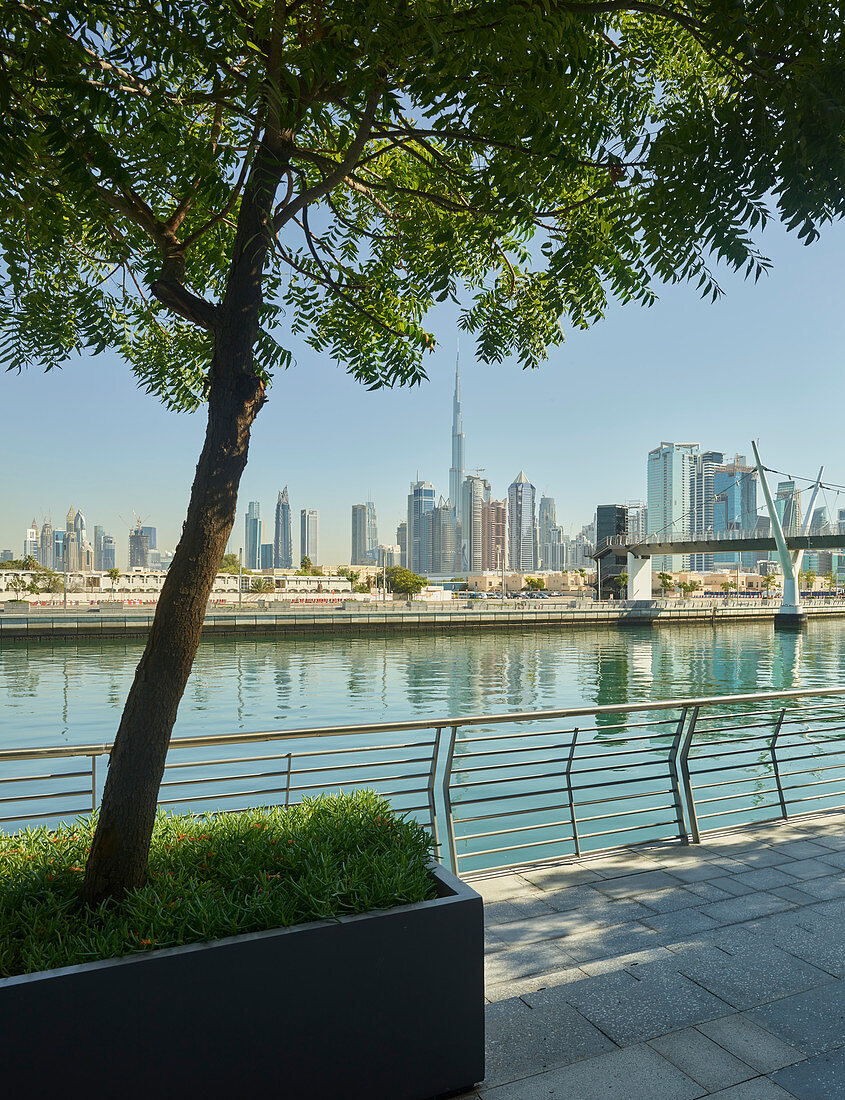 Promenade on Dubai Creek, Burj Khalifa, Dubai, United Arab Emirates