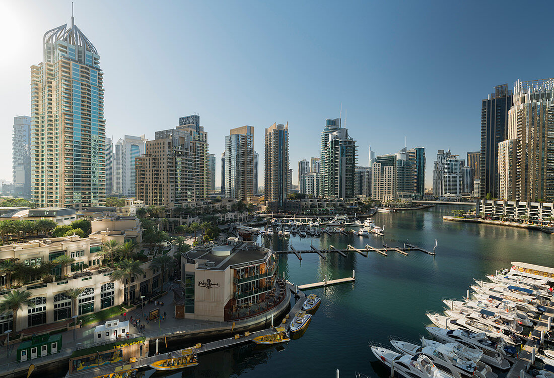Wolkenkratzer an der Dubai Marina, Dubai, Vereinigte Arabische Emirate