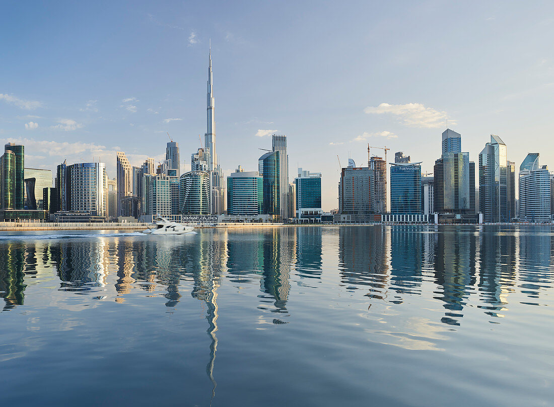 Skyscrapers, Business Bay, Burj Khalifa, Dubai, United Arab Emirates
